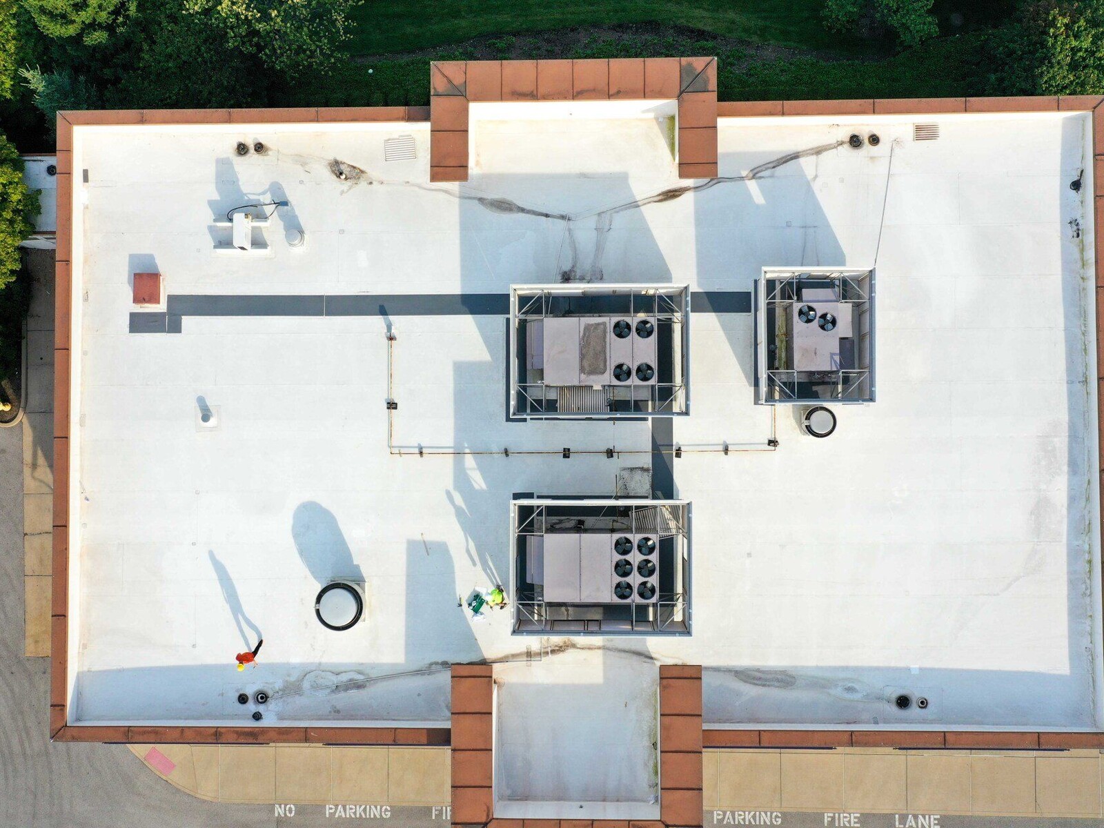 Well-maintained commercial flat roof protected by Vanguard Roof Shield